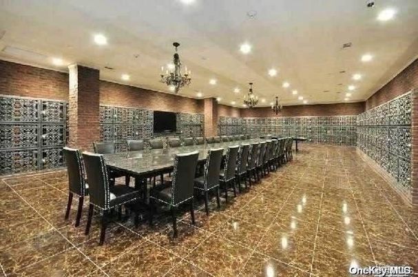 Chandelier, Dining room, Interior, Recessed Lighting