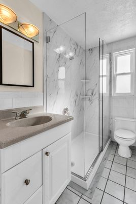 Bathroom, Glass Shower, Interior, Marble, Marble Walls