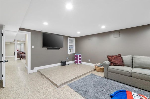 Interior, Living room, Recessed Lighting