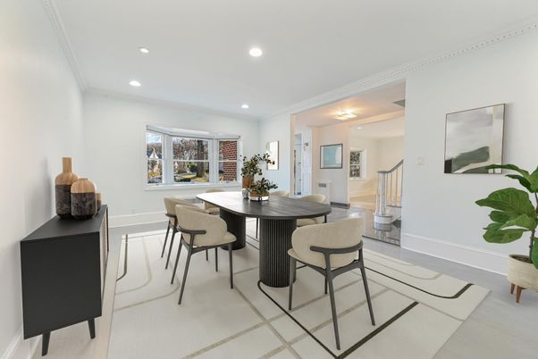 Dining room, Interior, Recessed Lighting