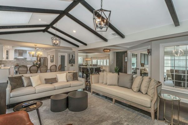 Dining room, Interior, Living room, Pendant Lights, Recessed Lighting