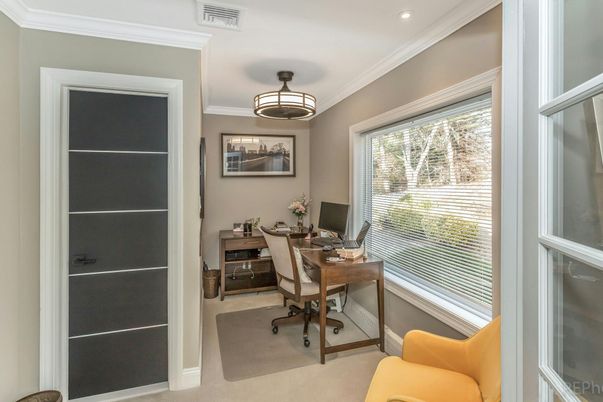Home Office, Interior, Recessed Lighting