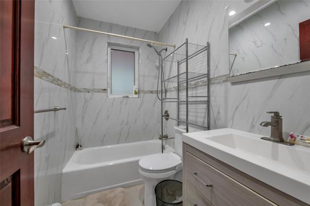 Bathroom, Glass Shower, Interior, Marble Walls