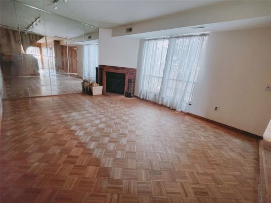 Empty room, Fireplace, Interior