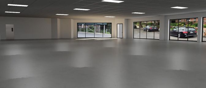 Empty room, Interior, Recessed Lighting