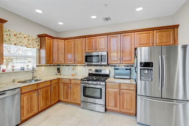 Interior, Kitchen, Recessed Lighting, Stainless Steel Appliances