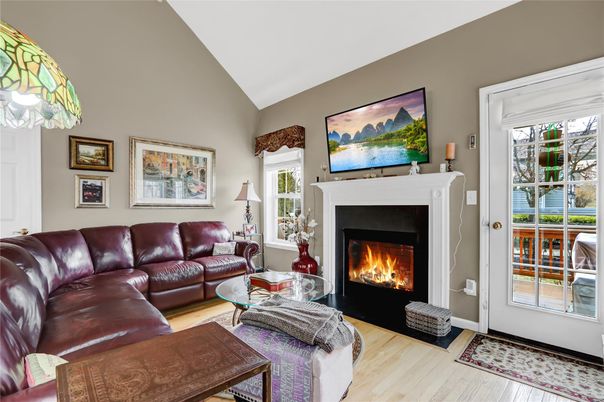 Fireplace, Interior, Living room, Wood Texture Flooring
