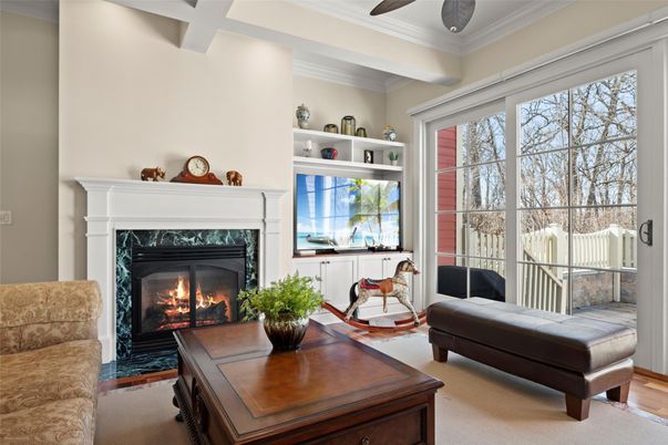 Fireplace, Interior, Living room, Wood Texture Flooring
