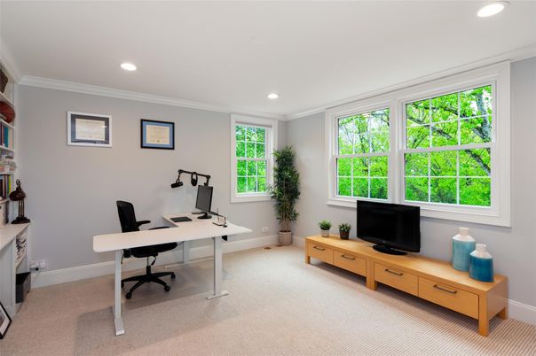 Home Office, Interior, Recessed Lighting