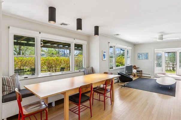 Dining room, Interior, Wood Texture Flooring