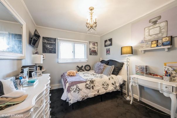 Bedroom, Chandelier, Interior