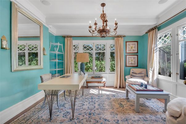 Chandelier, Home Office, Interior