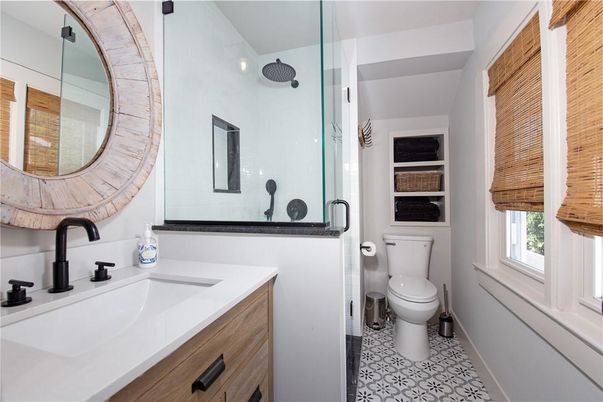 Bathroom, Glass Shower, Interior
