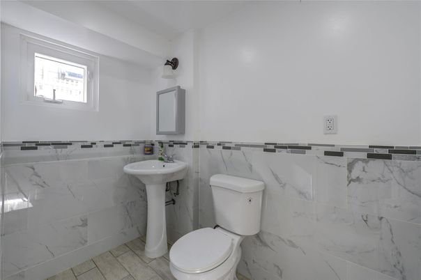 Bathroom, Interior, Marble Walls, Wood Texture Flooring
