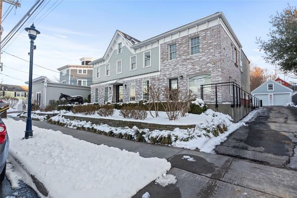 Detached Garage, Exterior, Facade, Brick Facade, Rowhouse