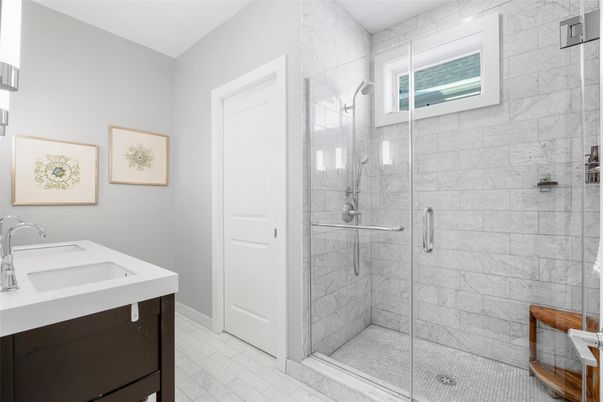 Bathroom, Glass Shower, Interior, Marble, Marble Walls