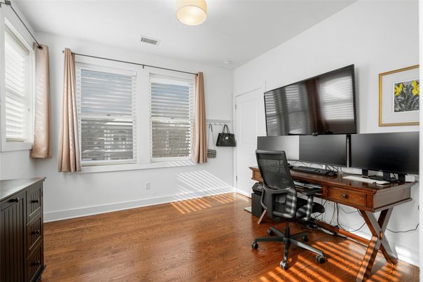 Home Office, Interior, Wood Texture Flooring