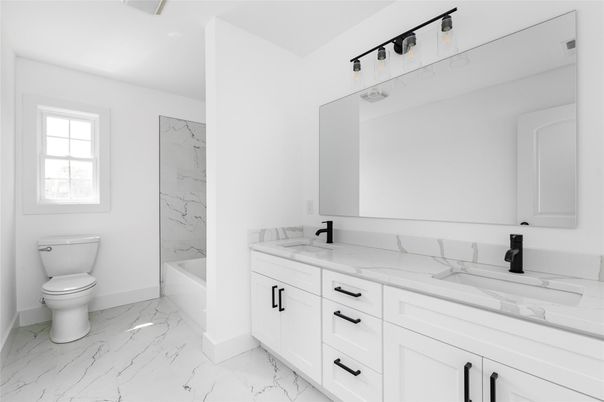 Bathroom, Dual Sink Vanities, Interior, Marble, Marble Walls