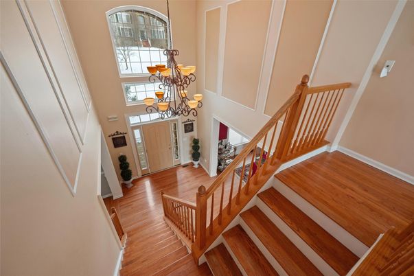 Chandelier, Interior, Wood Texture Flooring