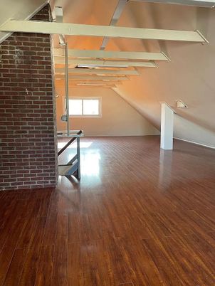 Empty room, Interior, Stone Walls, Wood Texture Flooring