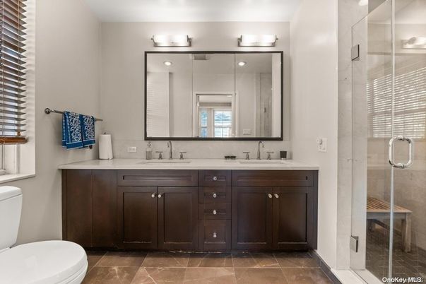 Bathroom, Dual Sink Vanities, Glass Shower, Interior