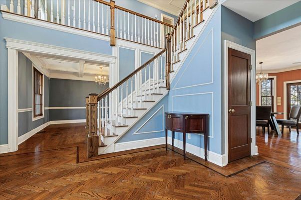 Chandelier, Interior, Wood Texture Flooring