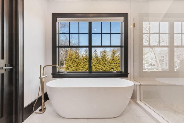 Bathroom, Free Standing Baths, Glass Shower, Interior