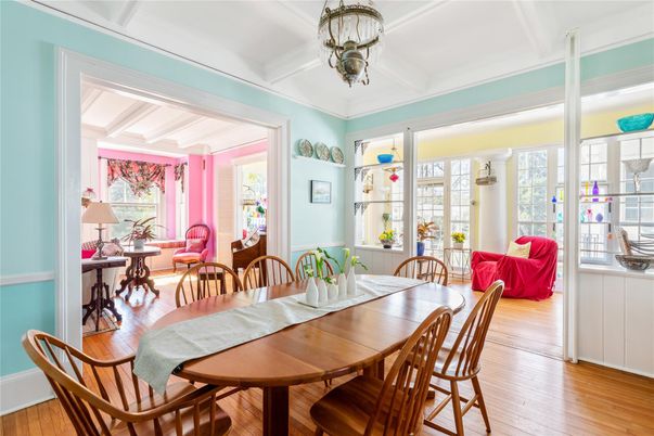Dining room, Interior, Wood Texture Flooring