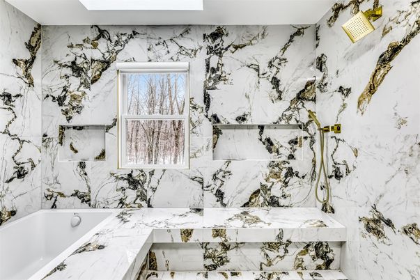 Bathroom, Interior, Marble Walls