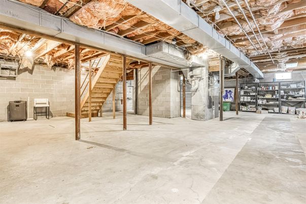 Interior, Stone Walls, Wooden Beams