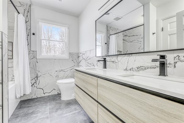 Bathroom, Interior, Marble Walls