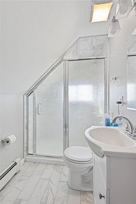 Bathroom, Glass Shower, Interior, Marble