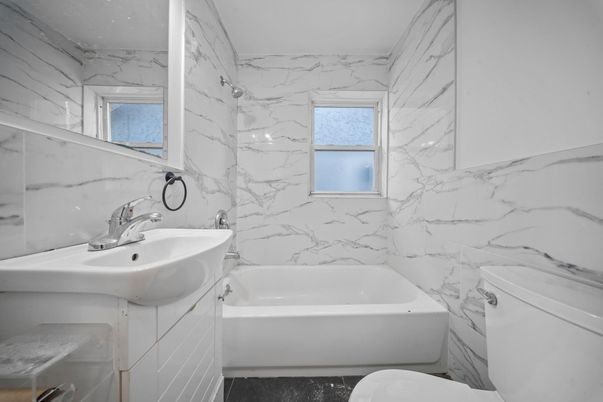 Bathroom, Interior, Marble Walls