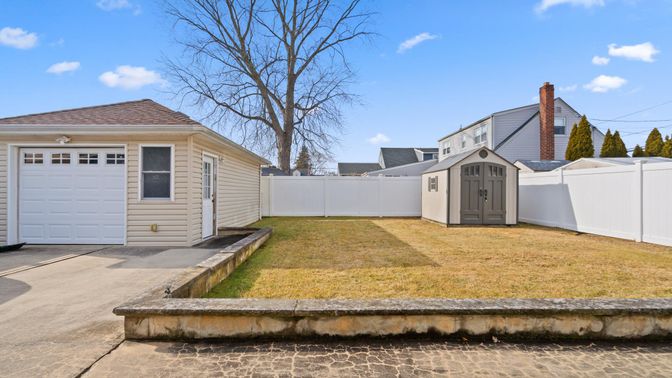 Backyard, Detached Garage, Exterior