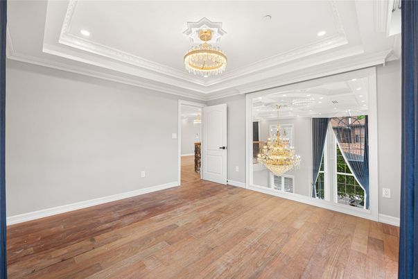 Chandelier, Interior, Recessed Lighting, Wood Texture Flooring