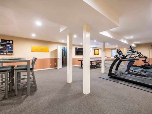 Fitness Equipment, Gym, Interior, Recessed Lighting