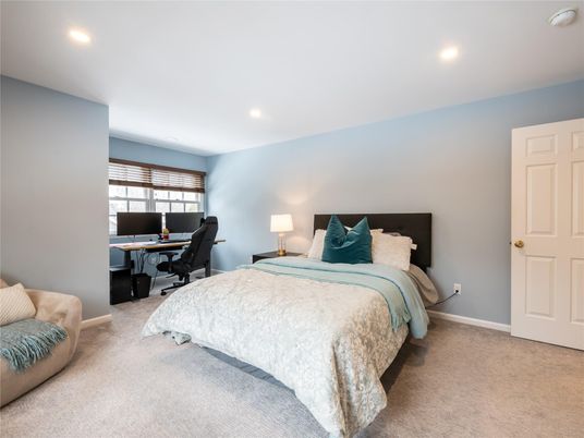 Bedroom, Home Office, Interior, Recessed Lighting