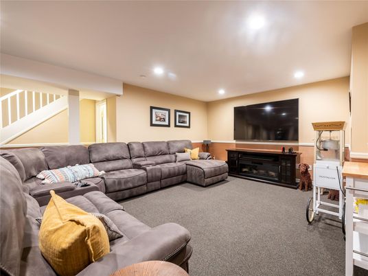 Fireplace, Interior, Living room, Recessed Lighting