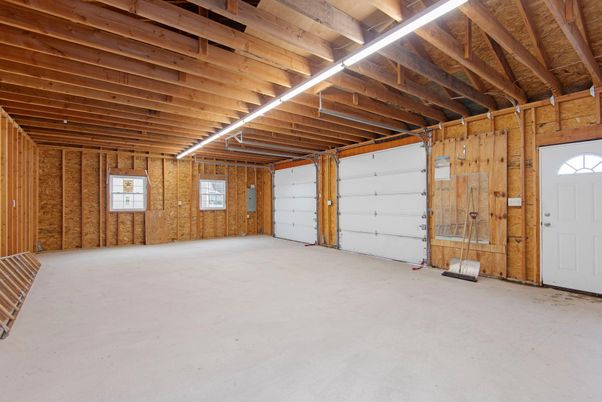Garage, Interior, Wooden Beams, Wooden Ceilings, Wooden Walls