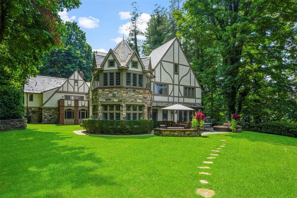 Backyard, Exterior, Facade, Tudor Revival