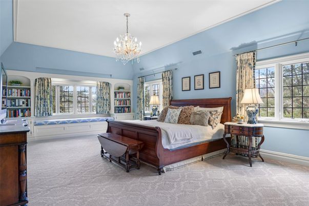 Bedroom, Chandelier, Interior
