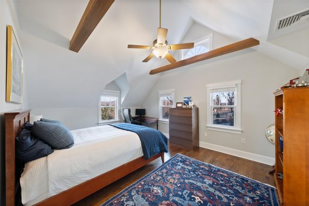 Bedroom, Interior, Wooden Beams, Wood Texture Flooring