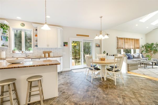 Dining room, Interior, Kitchen, Living room, Pendant Lights, Recessed Lighting