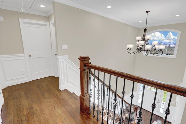 Chandelier, Interior, Recessed Lighting, Wood Texture Flooring