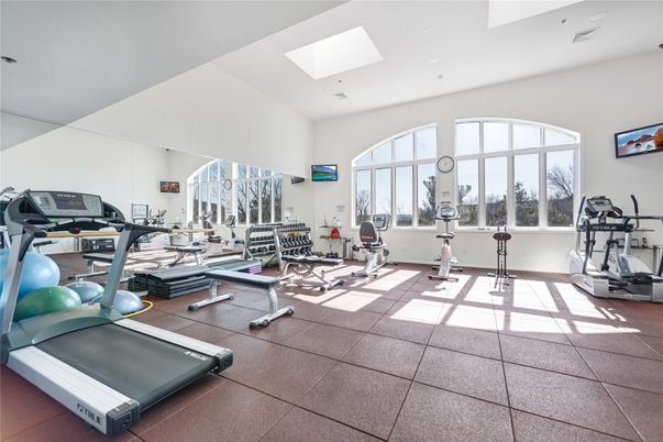 Fitness Equipment, Gym, Interior, Recessed Lighting