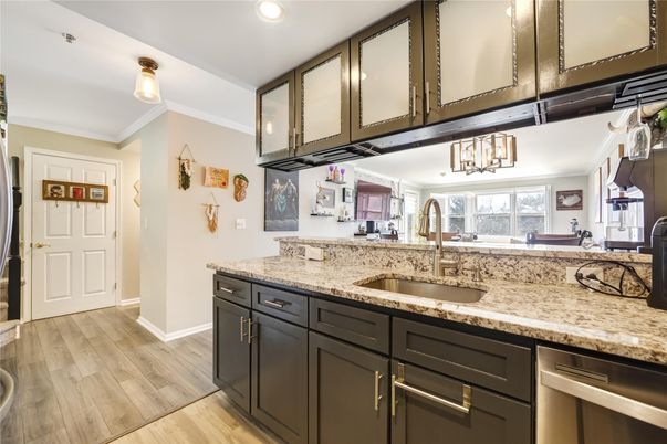 Interior, Kitchen, Wood Texture Flooring