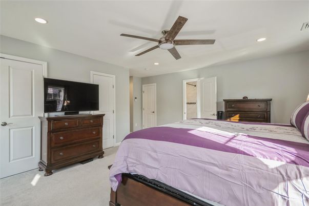 Bedroom, Interior, Recessed Lighting