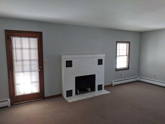Empty room, Fireplace, Interior