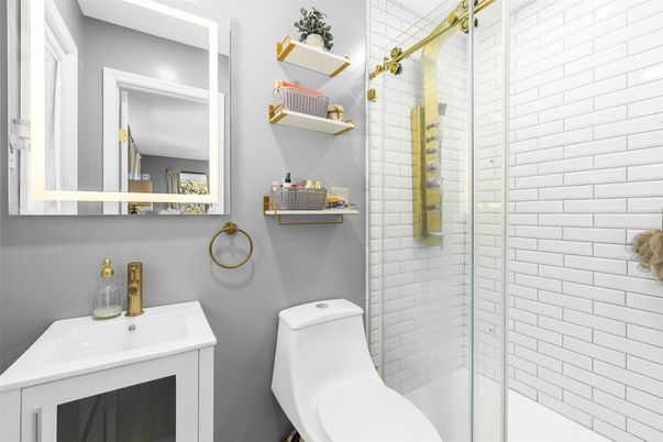 Bathroom, Glass Shower, Interior