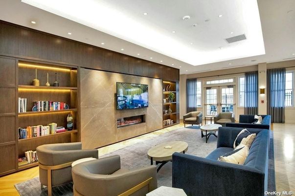Fireplace, Interior, Living room, Recessed Lighting, Wood Texture Flooring, Wooden Walls